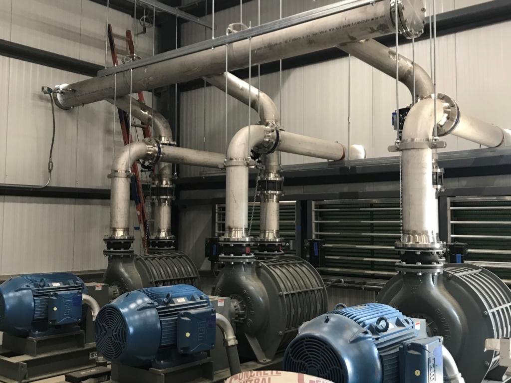 Process Piping system at Glanbia Waste Water Treatment Plant