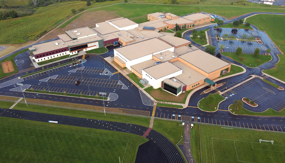 Aerial View of Clintonville Middle School